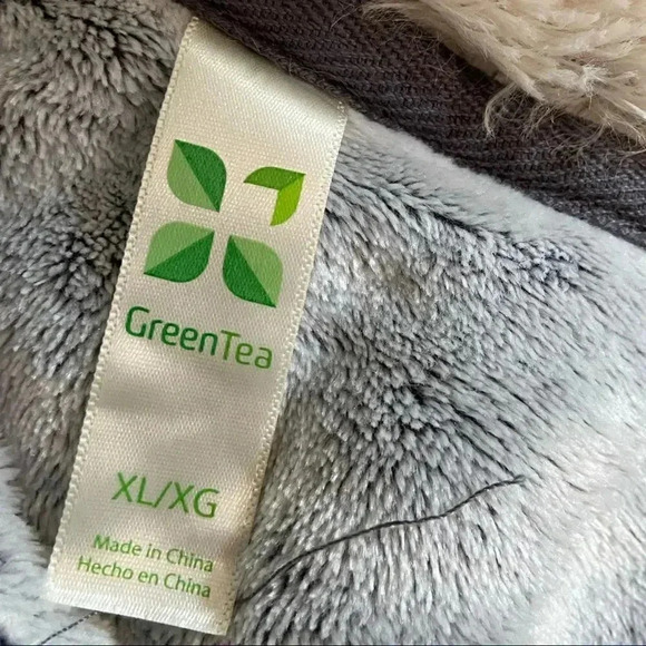 Even softer than it looks! Green tea size L EUC hoodie with front pouch - Picture 7 of 7